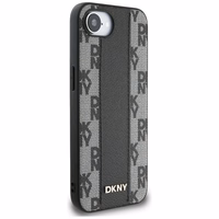 DKNY odinis languotas mono raštas Magnetinis iPhone 16e dėklas - juodas