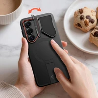 Tech-Protect Kevlar Aura MagSafe Case for Samsung Galaxy S26 - Black and Orange