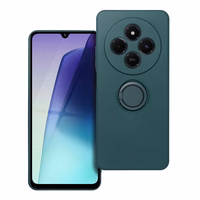 Dėklas telefonui su silikoniniu žiedu XIAOMI Redmi 14C žalias