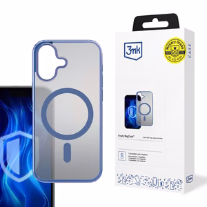 3mk Frosty MagCase синий Чехол для Apple iPhone 16 - синий