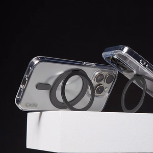 CARE by PanzerGlass Funkcinis dėklas telefonui su stovu iPhone 16 6.1" juodas/juodas Magnetinis 1321