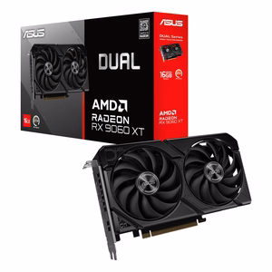 ASUS Dual -RX9060XT-16G AMD Radeon RX 9060 XT 16 GB GDDR6 Vaizdo plokštė