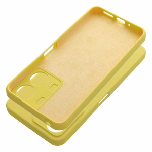 Silikoninis 2mm dėklas telefonui XIAOMI REDMI 13C, citrininis