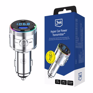 Accessories - 3mk Hyper Car Power Transmitter 48W QC PD PPS USB 1C1A Silver