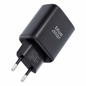 Blue Star USB-C įkroviklis (iPhone 17 Pro / Pro Max) SFC 2.0 3A 60W, juodas