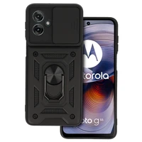 Slide Camera Armor dėklas telefonui Motorola Moto G55 5G juodas