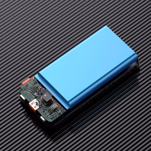 Dudao K15Pro išorinė baterija 20000mAh 22.5W PD USB-C / USB-A / su įmontuotais Lightning ir USB-C kabeliais - juoda