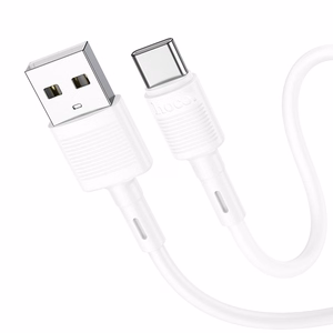 Hoco X83 USB-A – USB-C kabelis Cable USB A to USB C Hoco 3A 1 m X83, juodas, 1 m, 3A