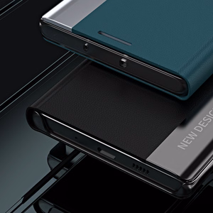 Sleep Case Pro dėklas telefonui Xiaomi Redmi Note 12 Pro+ su stovu juodas