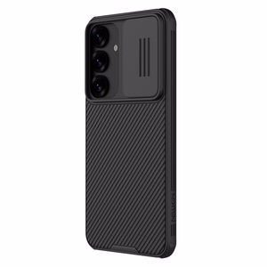 Nillkin CamShield Pro dėklas telefonui Samsung S25+ su kameros dangteliu - Juodas