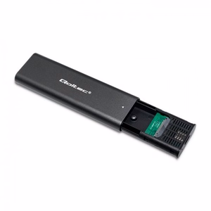 Qoltec 50312 SSD disko dėklas juodas M.2