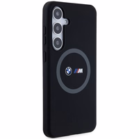BMW M Silikoninis spausdintas žiedas Magnetinis dėklas telefonui Samsung Galaxy S24+ - juodas