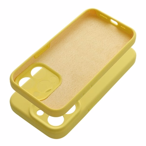 Dėklas telefonui silikoninis 2mm IPHONE 16e (SE 4 2025) citrininis