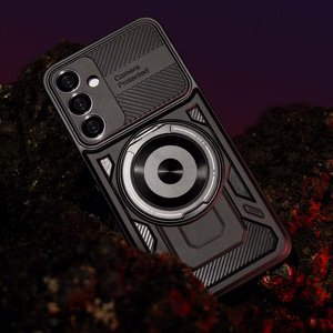 Defender Armor Mag dėklas telefonui Samsung Galaxy A36 5G / A56 5G juodas