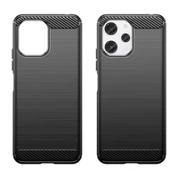 Lankstus anglies rašto dėklas telefonui Xiaomi Redmi 12 Carbon Case - juodas