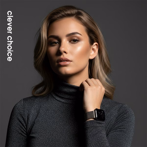 Crong Milano Steel nerūdijančiojo plieno dirželis, skirtas Apple Watch 38 / 40 / 41 / 42 mm, grafito spalvos