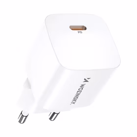 Wozinsky CMWCS USB-C PD 20W sieninis įkroviklis - baltas