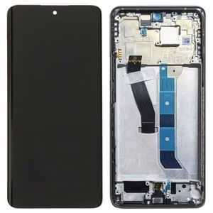 Ekranas Xiaomi Redmi Note 15 5G su lietimui jautriu stikliuku ir rėmeliu Black originalus (service pack)
