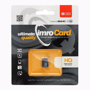 Imro atminties kortelė 8GB microSDHC cl. 10