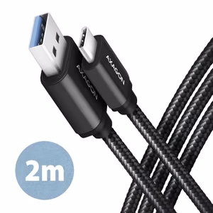 Axagon USB-C į USB3.2 laidas 2m juodas BUCM3-AM20AB