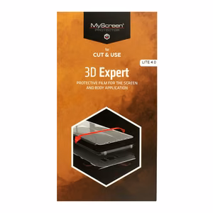 Apsauginis stiklas MyScreen CUT&USE 3D Expert Lite 4.0 ploteriui 6,5 colių (10 vienetų)