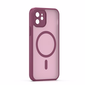 Mag Matt dėklas iPhone 12 6,1" kaštoninė