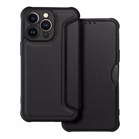 RAZOR knygos tipo dėklas telefonui iPhone 13 Pro juodas