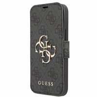 Guess GUBKP13X4GMGGR iPhone 13 Pro Max 6.7" dėklas pilkas 4G Big Metal Logo