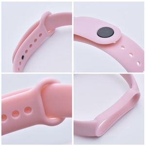 Silikoninis dirželis XIAOMI Mi Band 5 / 6 / 7 apyrankei rožinis (06)