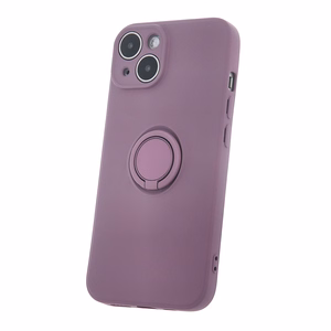Dėklas telefonui su piršto laikikliu iPhone 15 Pro 6,1" šviesiai violetinės spalvos