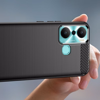 Karbono dėklas telefonui Infinix Hot 20 Play (m) - juodas