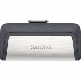Sandisk Ultra Dual Drive USB Type-C USB atmintukas 32 GB USB Type-A / USB Type-C 3.2 Gen 1 (3.1 Gen 1) Juoda, Sidabras