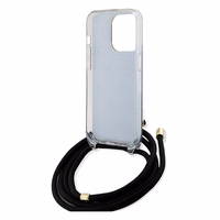 Guess Crossbody Cord 4G Print dėklas telefonui iPhone 15 Pro Max - juodas