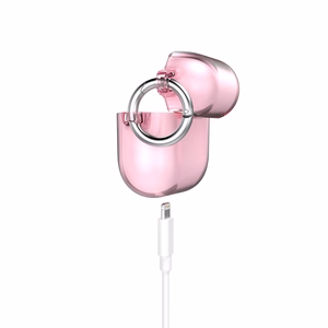 Speck Presidio Clear dėklas, skirtas Apple AirPods 3, su Microban antimikrobine apsauga, „Icy Pink“ spalvos