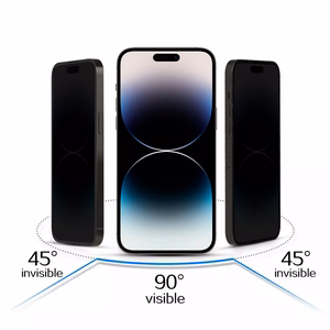 Privatumo apsauginis stiklas juodas IPHONE 17