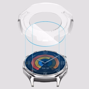 Tech-Protect Easy Set+ 2 rinkinys grūdintas stiklas Huawei Watch GT 5 46 mm - skaidrus