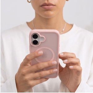 Tech-Protect BasicMag MagSafe dėklas, skirtas iPhone 17 – matinis rožinis