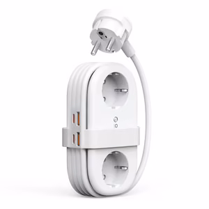 Orico AP3 20W GaN 5in1 maitinimo blokas 2x AC + 2x USB-A + 1x USB-C - baltas