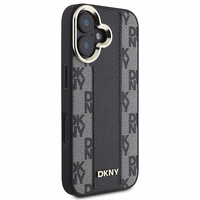 DKNY Languotas raštas magnetinis iPhone 16 Plus dėklas - juodas