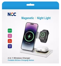 Belaidis įkroviklis NCC 4in1 (Phone,Watch,Pods)
