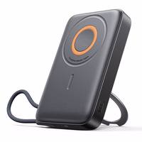 Išorinė baterija Joyroom "JR-PBM02 3in1" juoda 10000mAh (Belaidis įkrovimas 15W)