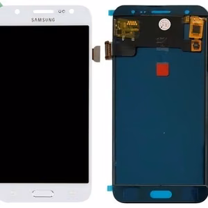 LCD ekranas Samsung J500 J5 su lietimo ekranu baltas originalus (paslaugų paketas)