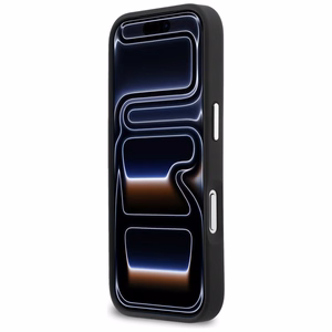 Karl Lagerfeld IML Glitter KL Diamond Logo Dėklas for iPhone 17 Pro - juodas