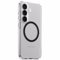 CARE by PanzerGlass Flagship Urban Combat juodas QI dėklas Samsung Galaxy S25 - permatomas