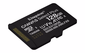 Kingston Technology Canvas Select Plus Gen3 128 GB MicroSDXC UHS-I Klasės 10