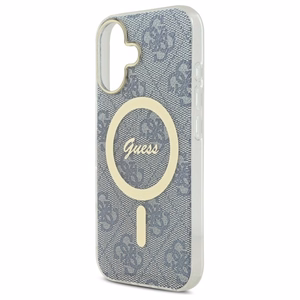 Guess IML 4G MagSafe iPhone 16 dėklas - mėlynas