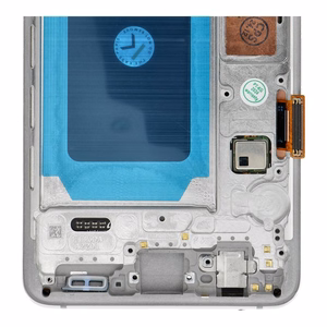 FixCell LCD ekranas SAMSUNG S10 G973 baltas su rėmeliu (refub)