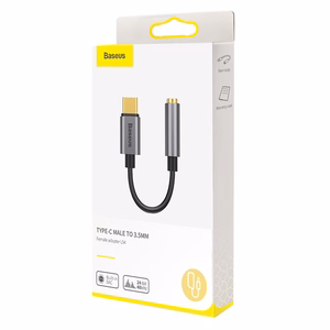 Audio adapteris Baseus L54 Type-C to 3.5mm pilkas CATL54-0G