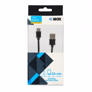 iBox IKUMTC USB laidas 1 m USB 3.2 Gen 1 (3.1 Gen 1) USB A USB C juodas