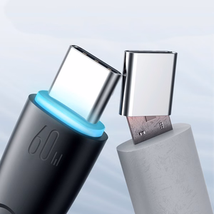 Joyroom Starry Series SA32-CC3 USB-C / USB-C kabelis 60W 1 m - juodas